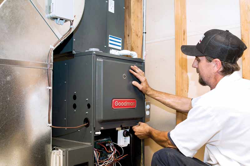 dealer furnace install