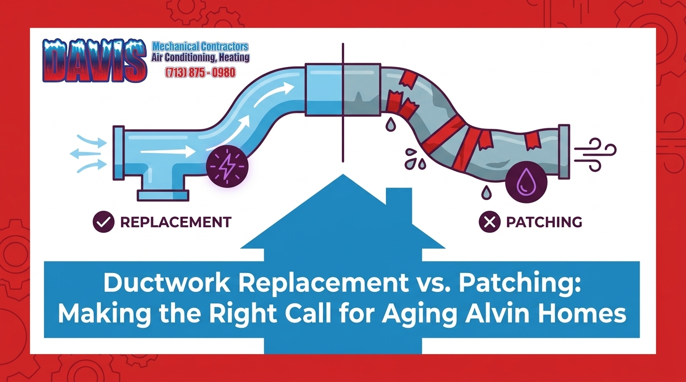 Ductwork Replacement vs. Patching: Making the Right Call for Aging Alvin Homes — featured image